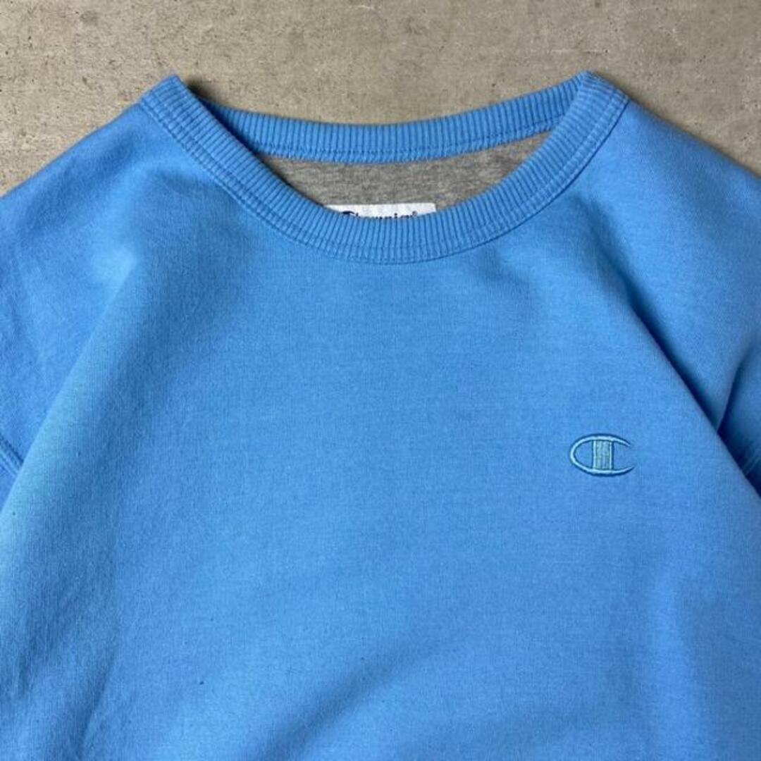 Champion チャンピオン ワンポイントロゴ刺繍 スウェットシャツ メンズM-L相当