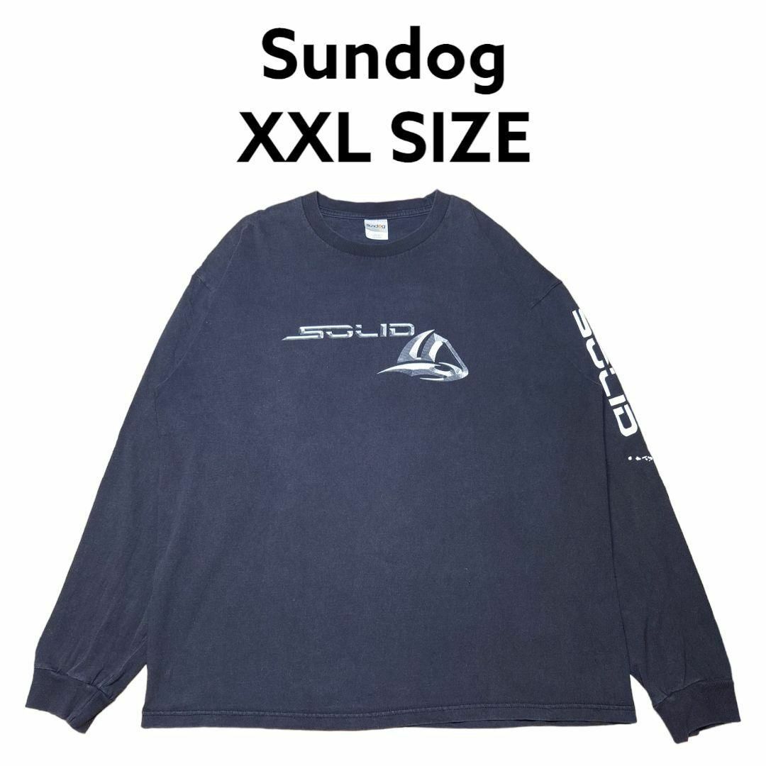 SUNDOG　両面ビッグプリント　ロンT　XXL　袖プリント　サンドッグ