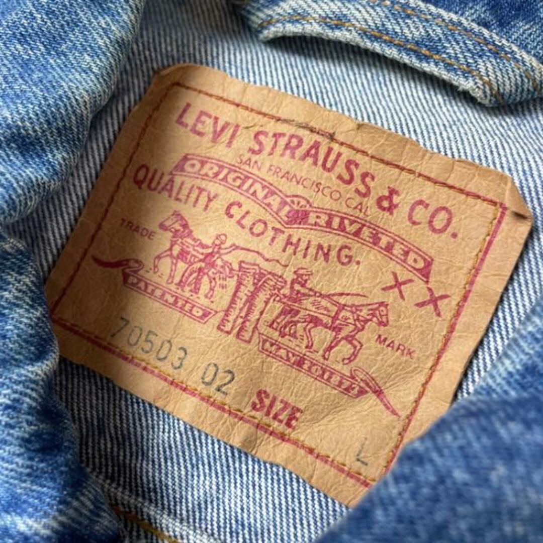 90年代 クロアチア製  Levi's ユーロリーバイス 70503 02 デニムジャケット メンズL