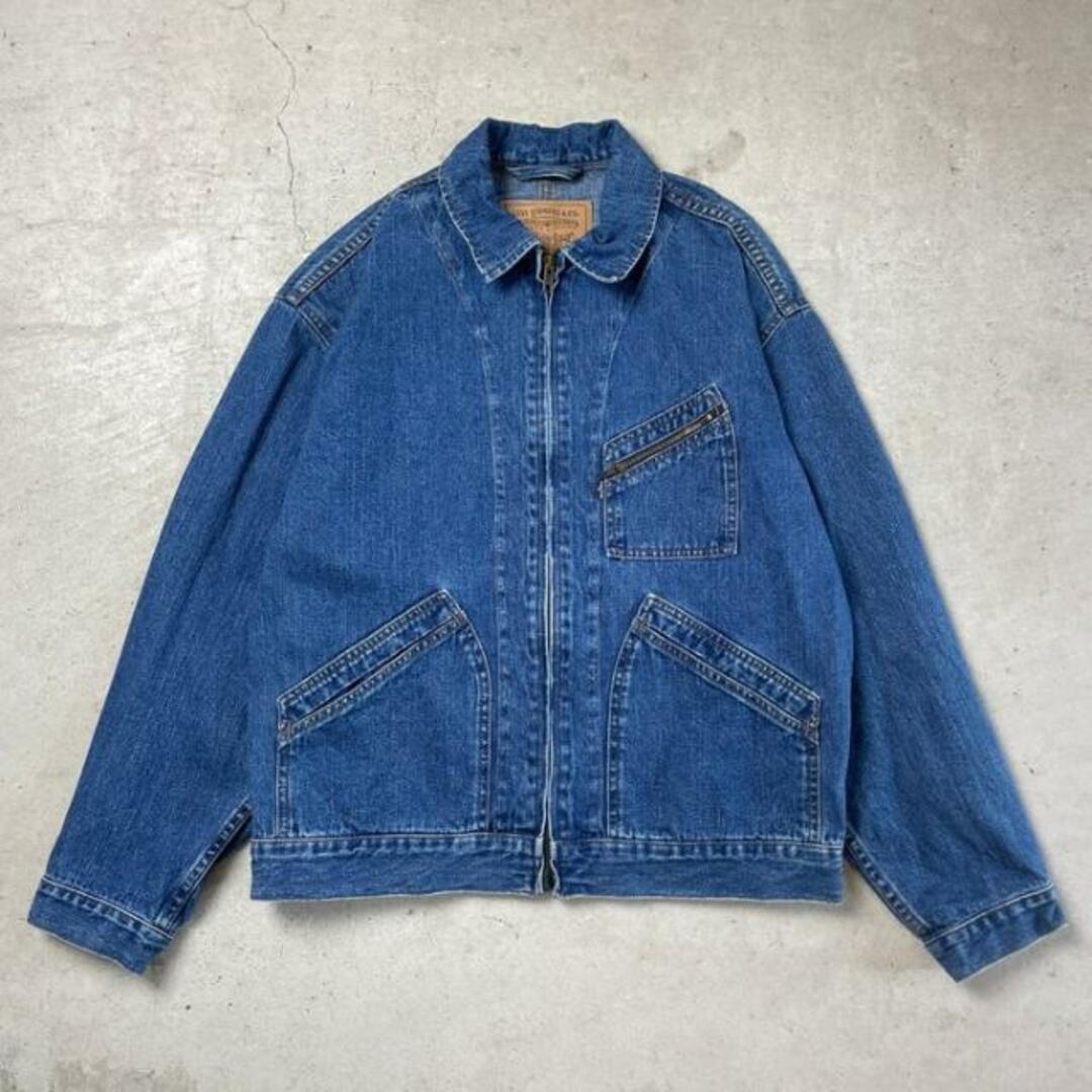 90年代 Levi's リーバイス 57520 フルジップ デニムジャケット ワークジャケット メンズL90年代Levi