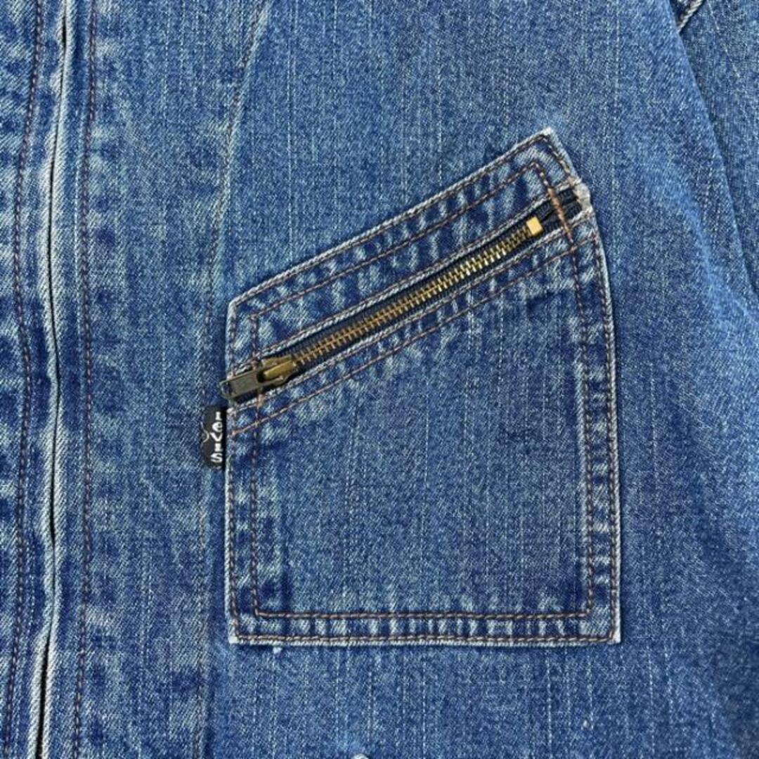 90年代 Levi's リーバイス 57520 フルジップ デニムジャケット ワークジャケット メンズL