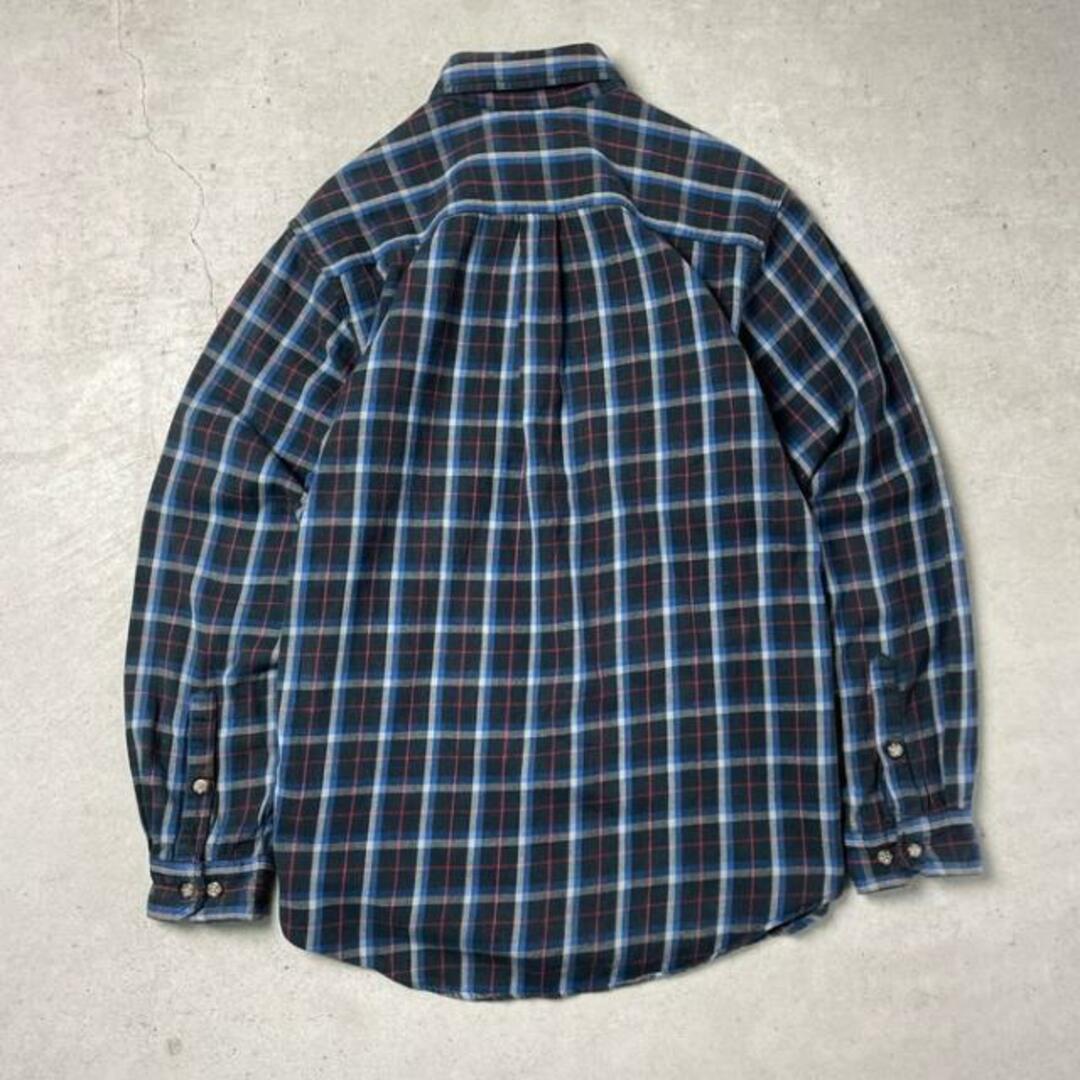 人気カラー】carhartt 長袖ネルシャツ ロゴ刺繍 チェック柄サイズM