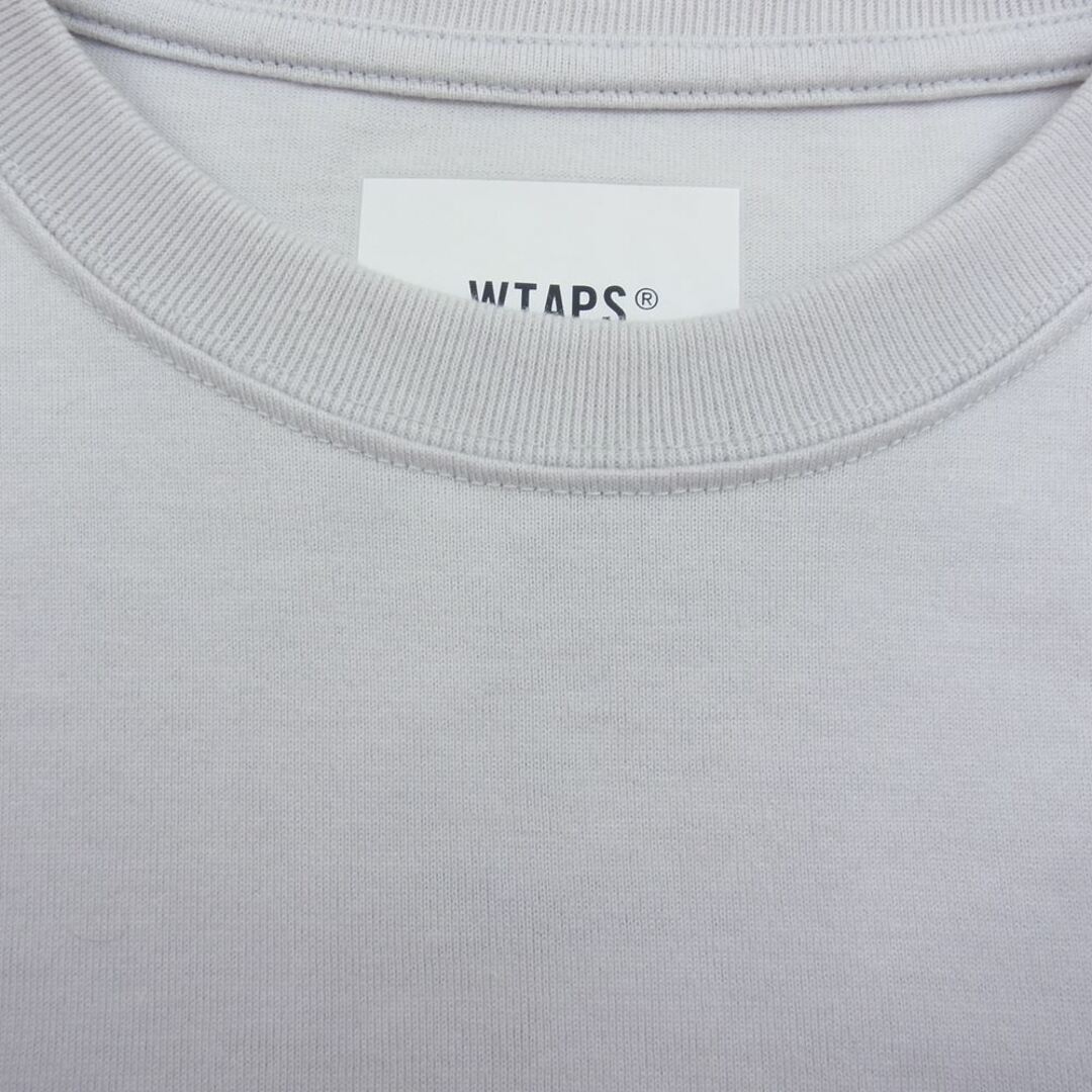 W)taps(ダブルタップス)のWTAPS ダブルタップス 21SS 211ATDT-CSM16 INSECT 01/LS/COPO インセクト ロゴ ポケット 長袖 Tシャツ ロングスリーブ ロンT ライトグレー 03【中古】 メンズのトップス(シャツ)の商品写真