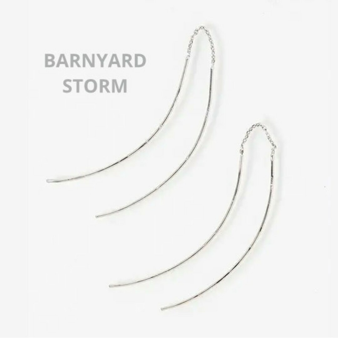 BARNYARDSTORM(バンヤードストーム)の新品　BARNYARDSTORM　バンヤードストーム　ラインピアス　シルバー レディースのアクセサリー(ピアス)の商品写真