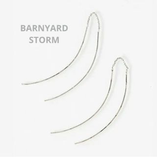 バンヤードストーム(BARNYARDSTORM)の新品　BARNYARDSTORM　バンヤードストーム　ラインピアス　シルバー(ピアス)