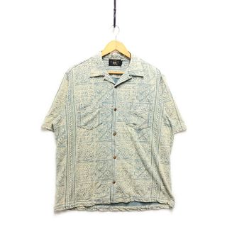 RRL ダブルアールエル　インディゴ開襟シャツ　ラルフローレン