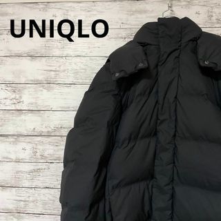 ユニクロ(UNIQLO)のUNIQLO シームレスダウンパーカ 人気 定番 黒 ロングダウン(ダウンジャケット)