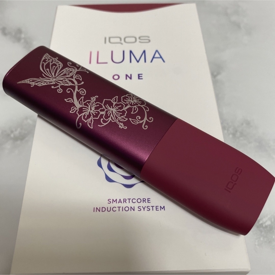 iQOS ILUMAONE アイコス イルマワン レーザー加工 アゲハ蝶 レッド 2