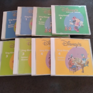 ディズニー(Disney)のシングアロング　CD 1~4  ディズニー英語　DWE(キッズ/ファミリー)