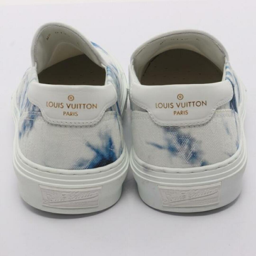 LOUIS VUITTON(ルイヴィトン)の スリッポン タイダイ柄 キャンバス ホワイト ブルー メンズの靴/シューズ(スリッポン/モカシン)の商品写真