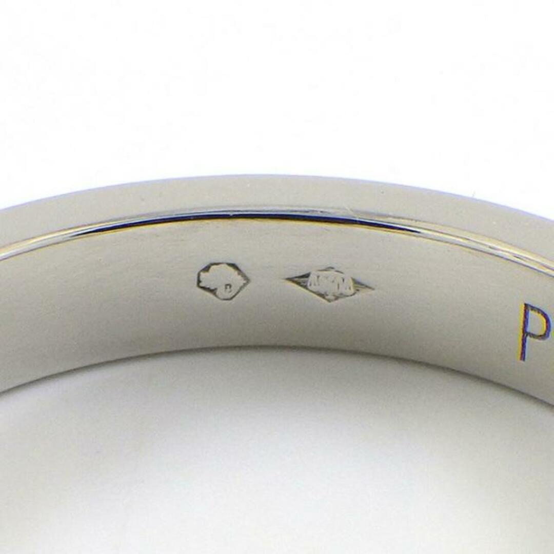 カルティエ Cartier リング C ドゥ カルティエ ウェディング バンド B4051300 エングレーブド ロゴ 3mm 1ポイント ダイヤモンド 0.03ct PT950 8号 / #48 【中古】