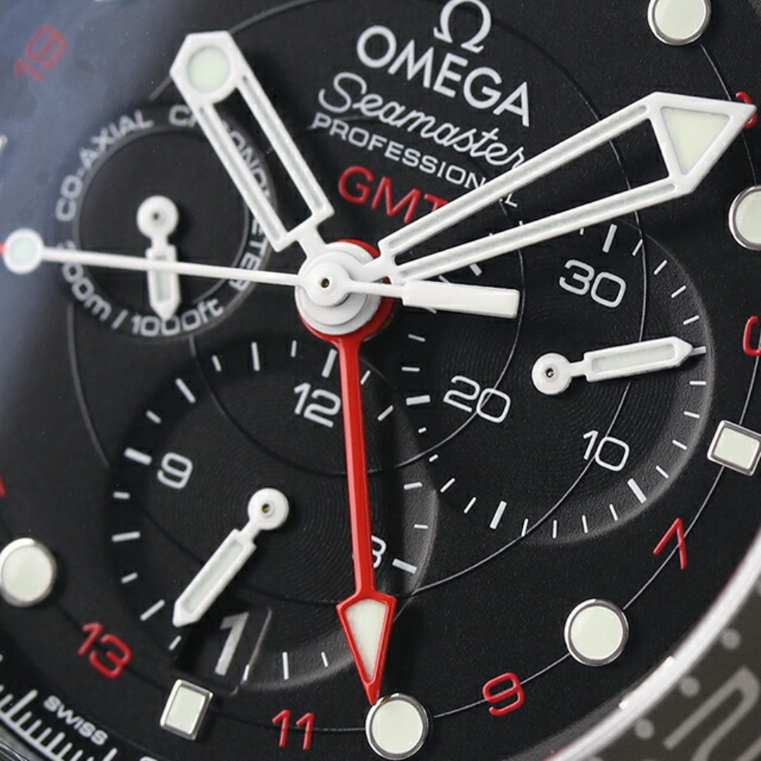 OMEGA(オメガ)の【新品】オメガ OMEGA 腕時計 メンズ 212.30.44.52.01.001 シーマスター コーアクシャル クロノメーター GMT クロノグラフ 自動巻き ブラックxシルバー アナログ表示 メンズの時計(腕時計(アナログ))の商品写真