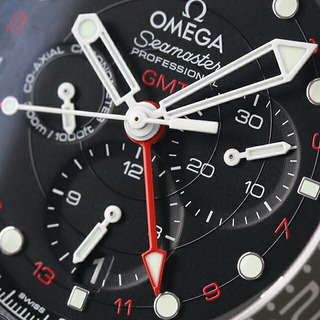 オメガ OMEGA 腕時計 メンズ 212.30.44.52.03.001 シーマスター コーアクシャル クロノメーター GMT クロノグラフ 自動巻き ブルーxシルバー アナログ表示