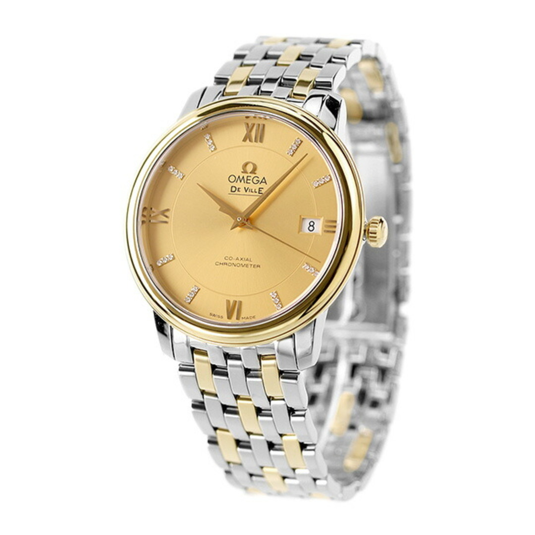 【新品】オメガ OMEGA 腕時計 メンズ 424.20.37.20.58.001 デビル 自動巻き ゴールドxシルバー/ゴールド アナログ表示