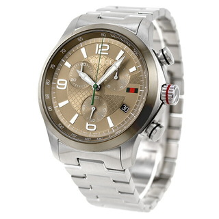 グッチ(Gucci)の【新品】グッチ GUCCI 腕時計 メンズ YA126289 Gタイムレス クオーツ ベージュxシルバー アナログ表示(腕時計(アナログ))
