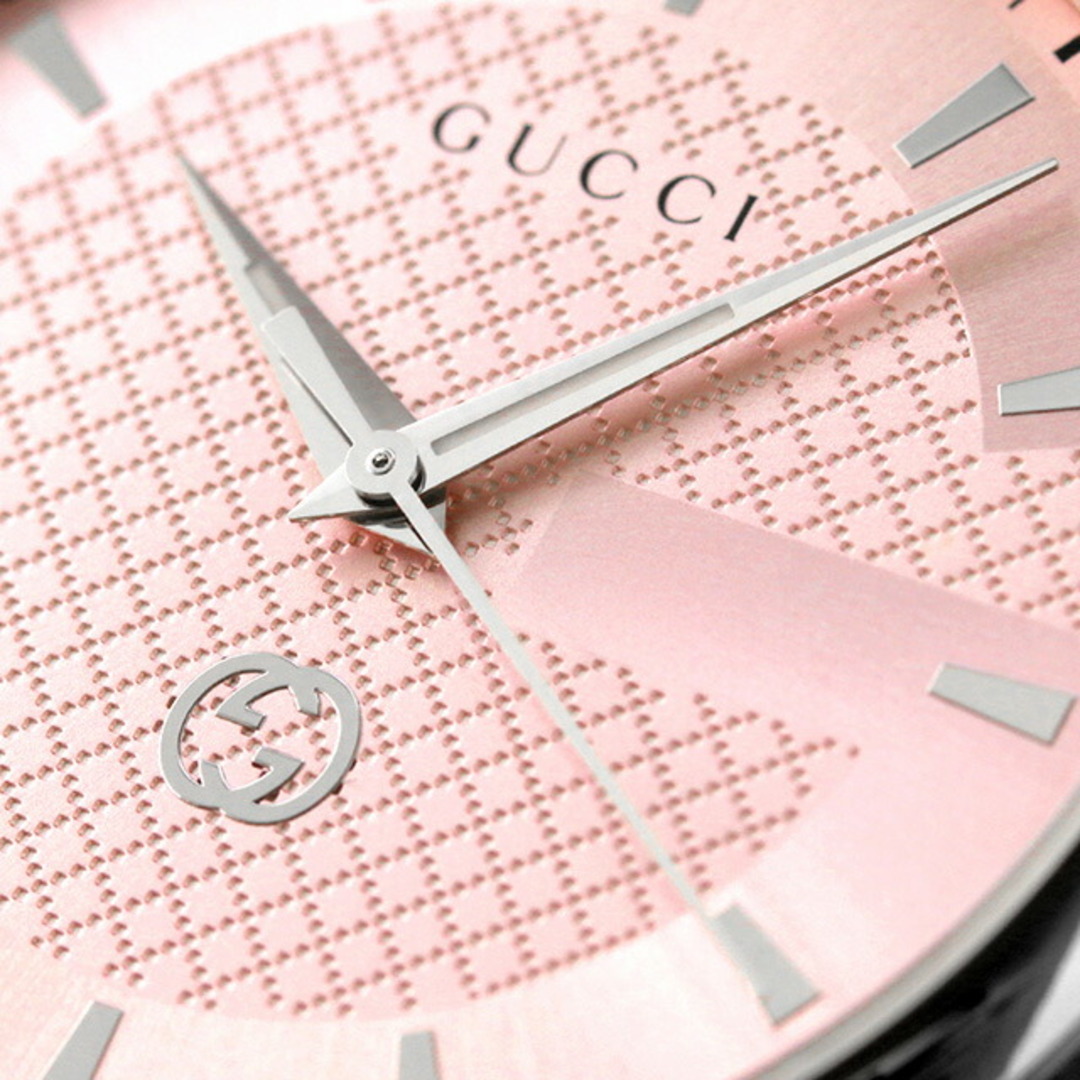 Gucci(グッチ)の【新品】グッチ GUCCI 腕時計 メンズ YA126368 Gタイムレス クオーツ ピンクxシルバー アナログ表示 メンズの時計(腕時計(アナログ))の商品写真