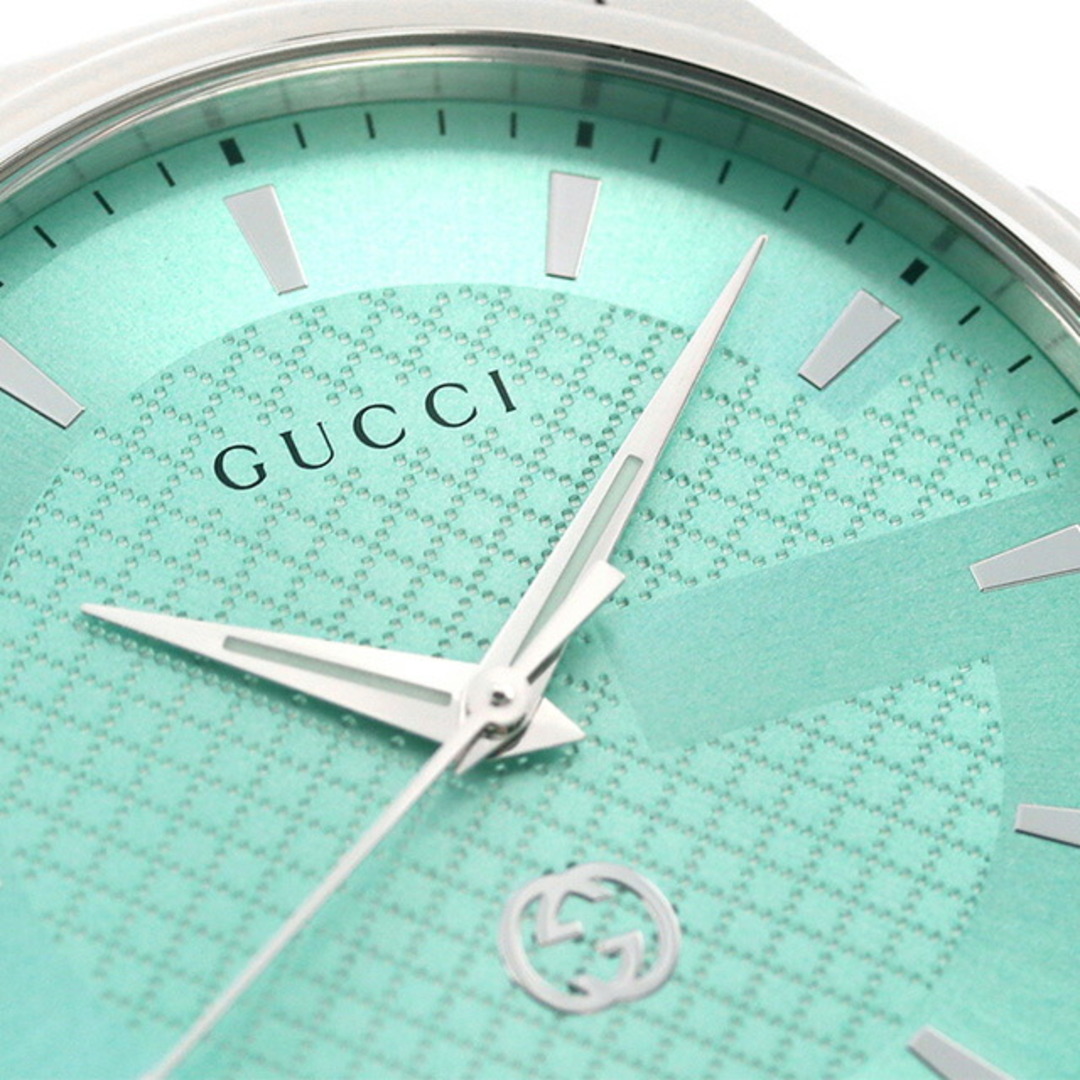 Gucci(グッチ)の【新品】グッチ GUCCI 腕時計 メンズ YA126372 Gタイムレス クオーツ ミントブルーxシルバー アナログ表示 メンズの時計(腕時計(アナログ))の商品写真