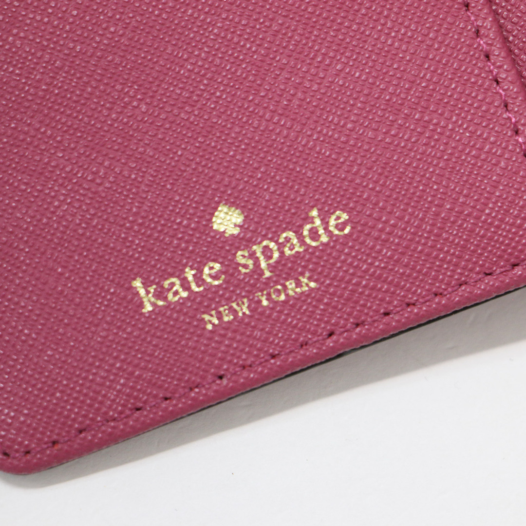 ケイトスペード Kate Spade 二つ折り財布 レザー ピンク レディース 送料無料 t18859f