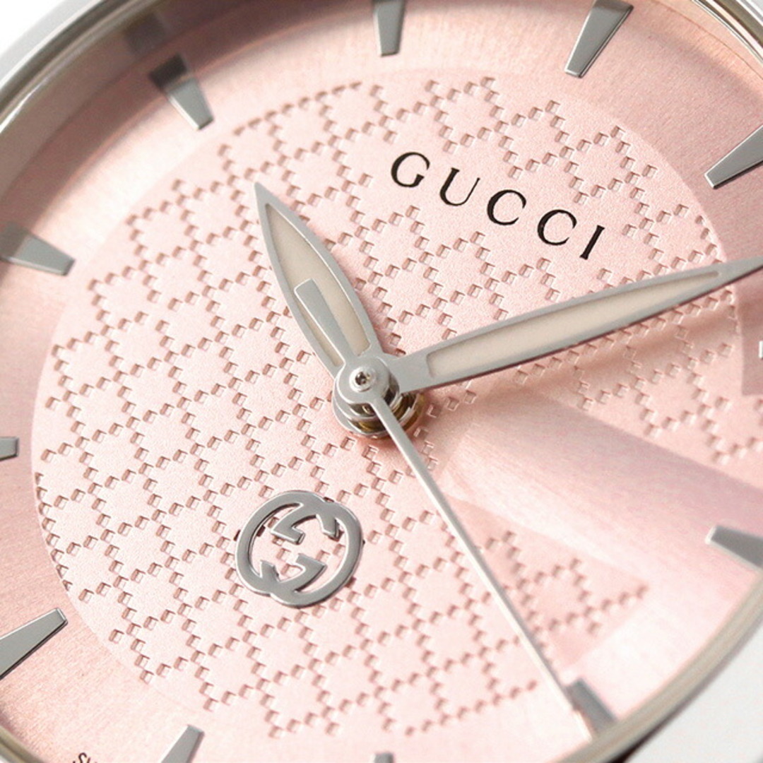 Gucci(グッチ)の【新品】グッチ GUCCI 腕時計 レディース YA1265047 Gタイムレス クオーツ ピンクxシルバー アナログ表示 レディースのファッション小物(腕時計)の商品写真