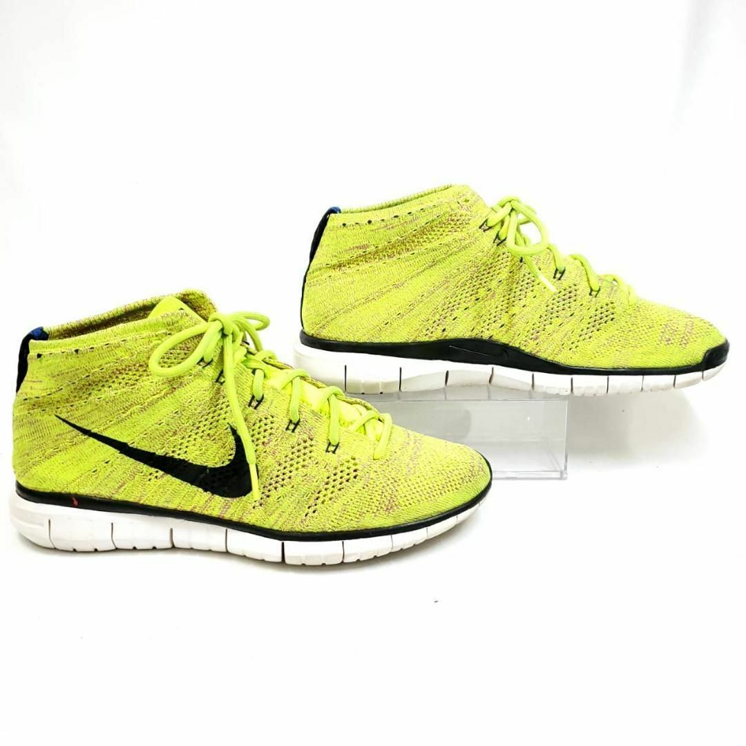 ナイキ　フリー　FLYKNIT　CHUKKA　グリーン　マルチカラー　コットン