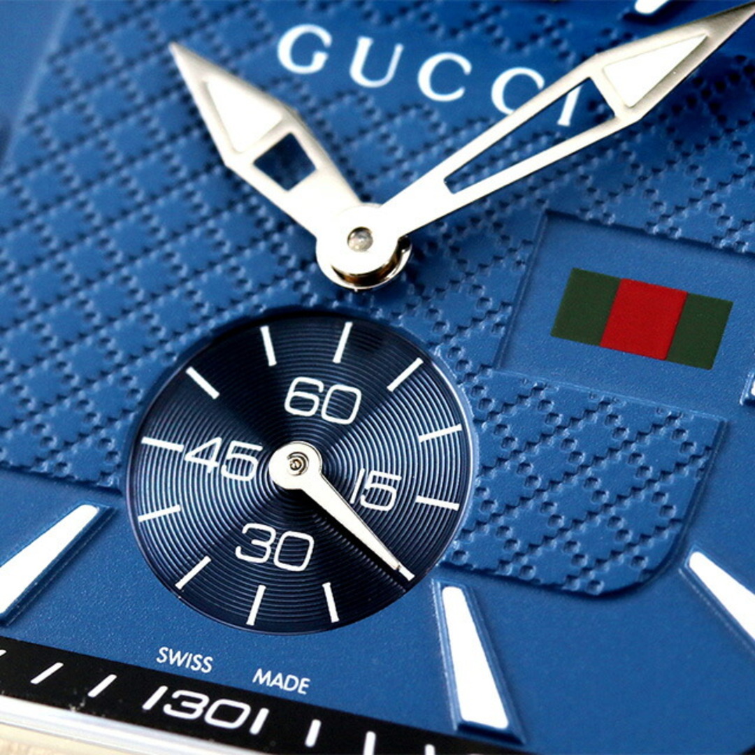 Gucci(グッチ)の【新品】グッチ GUCCI 腕時計 メンズ YA131318 Gクーペ クオーツ ブルーxシルバー アナログ表示 メンズの時計(腕時計(アナログ))の商品写真