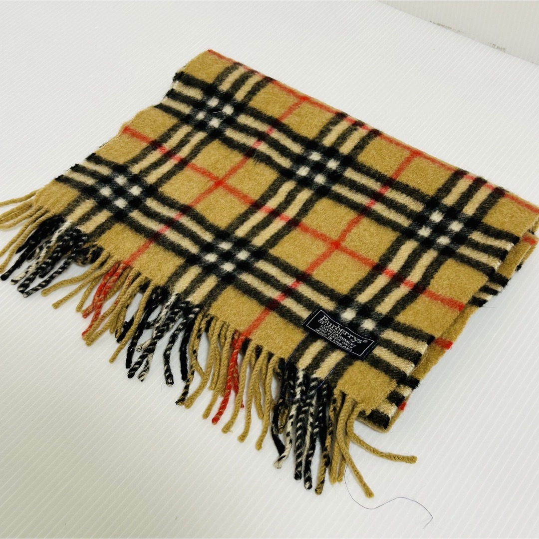 【美品】バーバリー マフラー カシミヤ100% イングランド製 ノバチェック 【美品】バーバリー マフラー カシミヤ100% イングランド製 ノバチェック