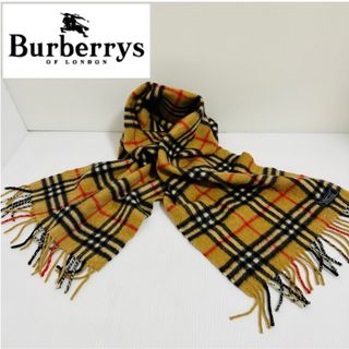 バーバリー(BURBERRY)の【美品】バーバリー　マフラー　カシミヤ100% イングランド製　ノバチェック(マフラー/ショール)