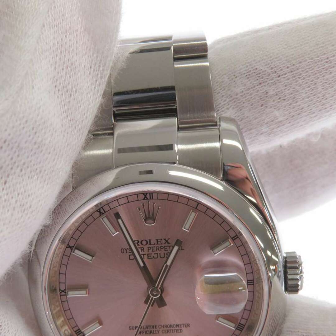 ロレックス デイトジャスト36 ピンク文字盤 Z番 ルーレット 116200 ROLEX 腕時計