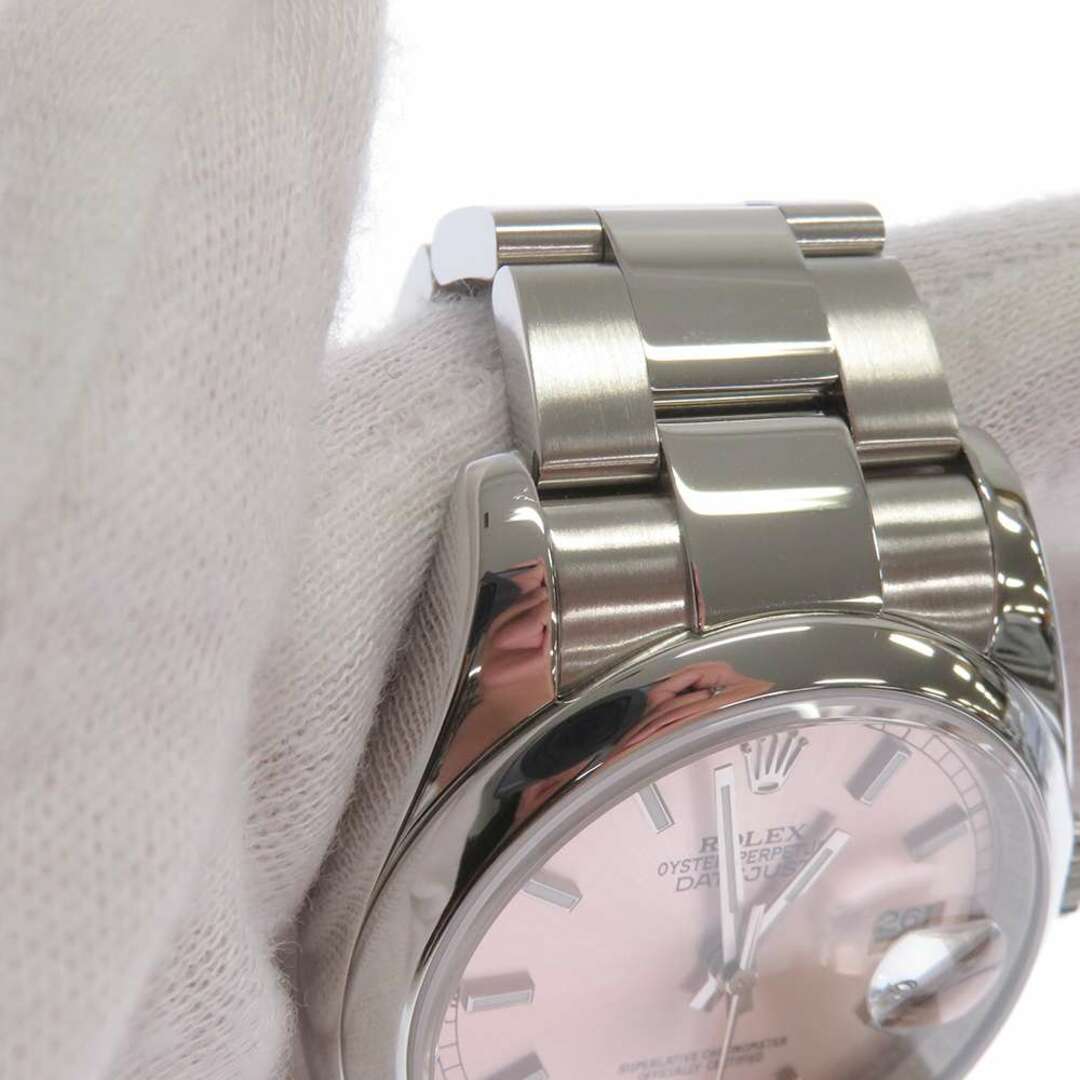 ロレックス デイトジャスト36 ピンク文字盤 Z番 ルーレット 116200 ROLEX 腕時計