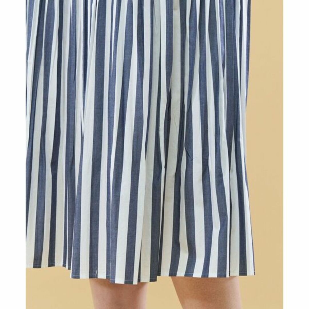 新品 23SS GALERIE VIE ストライプブロード プリーツスカート