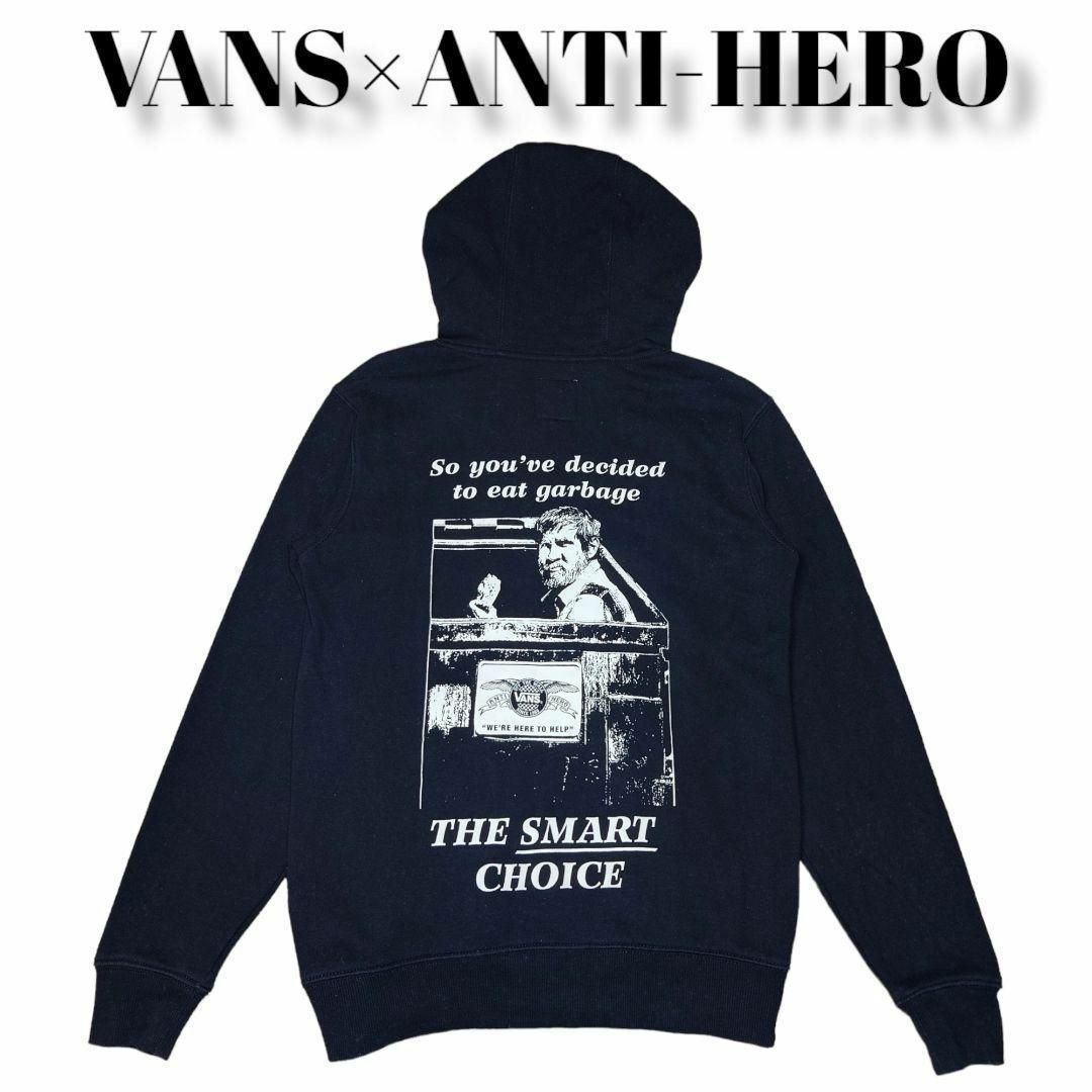 約47cm袖丈VANS×ANTI-HERO　コラボ　ビッグプリント　スウェットパーカー