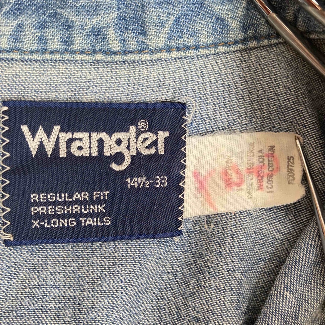 Wrangler(ラングラー)の80s USA製 ラングラー WRANGLER デニム ウエスタンシャツ S メンズのトップス(シャツ)の商品写真