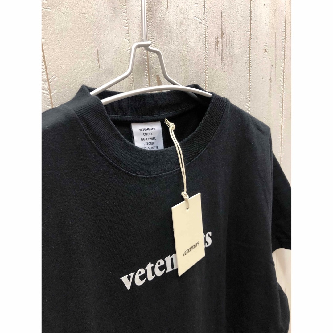 VETEMENTS LOGO label ヴェトモン Tシャツ 黒 M