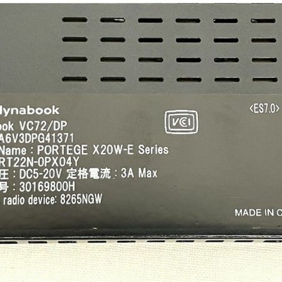 Dynabook  SSD 128GB 12.5型 VC72/DP  T7921722