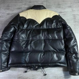 FREEDOM フリーダム ラムレザー ダウンジャケット 羊革 38 ウェスタン