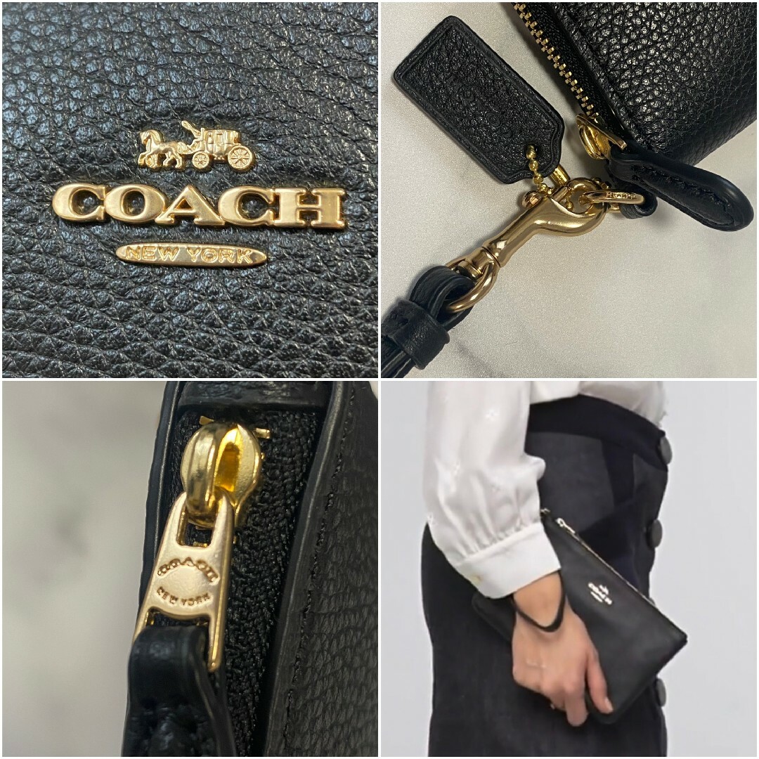 COACH コーチ　スモール リストレット 22952 LIBLK ポーチ 8