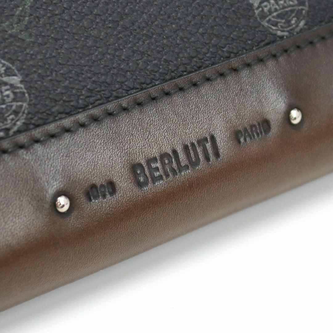 ベルルッティ BERLUTI レザーウォレット長財布 N207364 グレー系 - 長財布