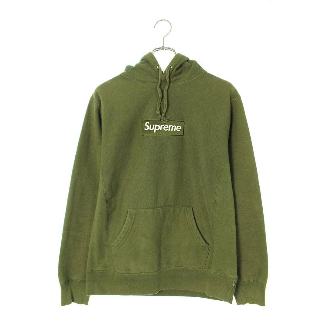 supreme box logo パーカー　M