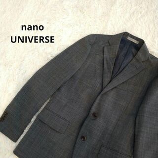 ナノユニバース(nano・universe)の【未使用】nano UNIVERSE テーラードジャケット　グレー　44(テーラードジャケット)