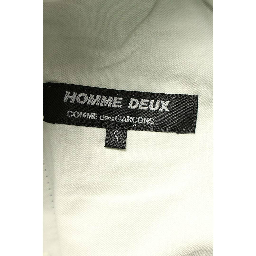 【美品】  COMME des GARCONS HOMME / コムデギャルソンオム | 2015AW | AD2015 ポリ縮絨 ポリエステル テーパード スラックス パンツ | S | ネイビー | メンズ