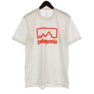 パタゴニア(patagonia)のパタゴニア Patagonia ロゴ Tシャツ 半袖 アウトドアウェア ホワイト(その他)