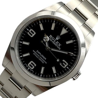 ROLEX - 　ロレックス ROLEX エクスプローラー1 214270 ブラック ステンレススチール メンズ 腕時計