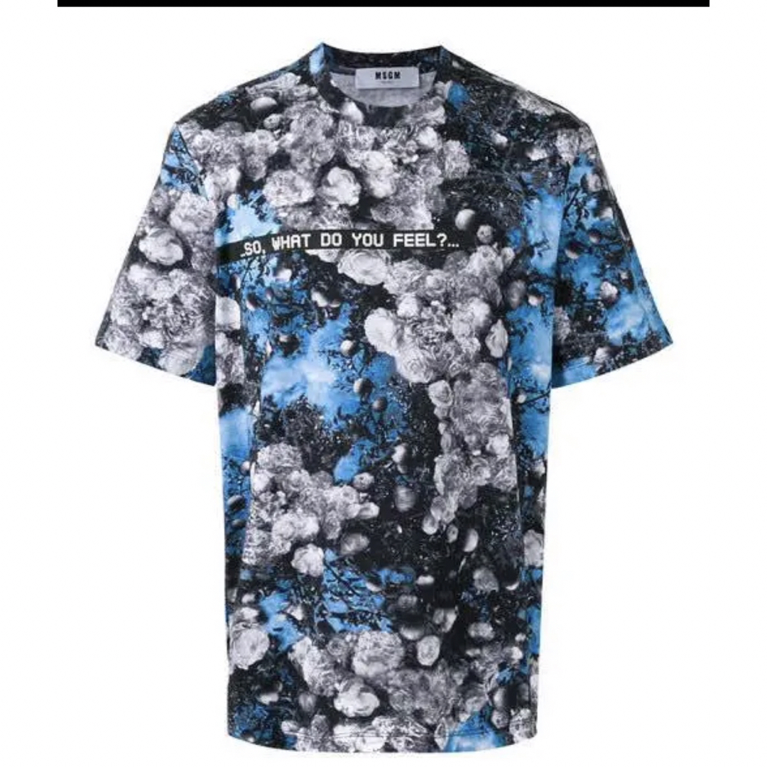 MSGM フローラル柄 Tシャツ フリーサイズ 完売品 メンズのトップス(Tシャツ/カットソー(半袖/袖なし))の商品写真