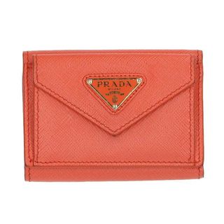 プラダ 1MH132 長財布 財布 ホック式 レザー ナイロン 三角プレート
