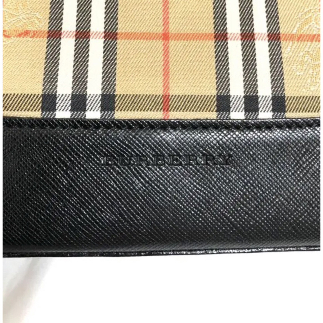 BURBERRY(バーバリー)のバーバリー ハンドバッグ キャンバス レザー トートバッグ レディースのバッグ(トートバッグ)の商品写真