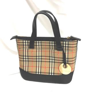 バーバリー(BURBERRY)のバーバリー ハンドバッグ キャンバス レザー トートバッグ(トートバッグ)