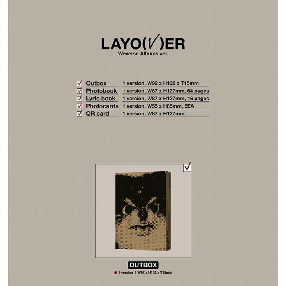 ✤BTS ᐯ 'Layover' 3形態+weverse ver.セット 未開封