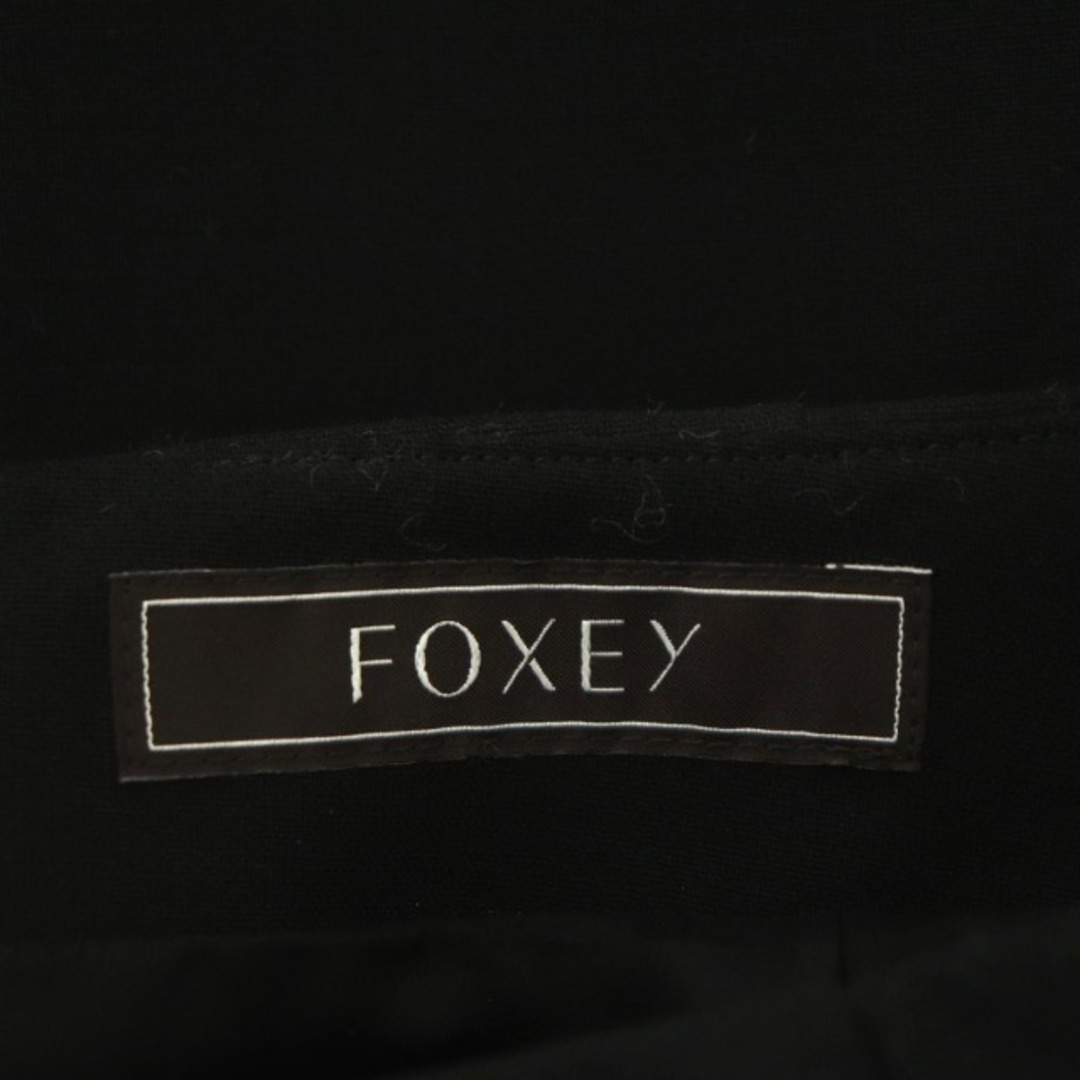 FOXEY(フォクシー)のフォクシー 37138 ピーカブー スカート 膝丈 台形 リボン 38 黒 レディースのスカート(ひざ丈スカート)の商品写真