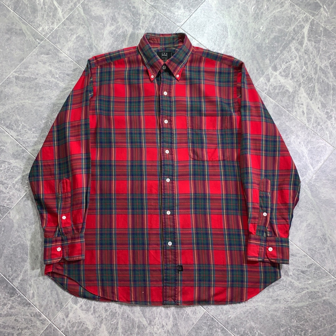 IKE BEHAR(アイクベーハー)のIKE BEHAR 初期 黒タグ Check Shirt MADE IN USA メンズのトップス(シャツ)の商品写真