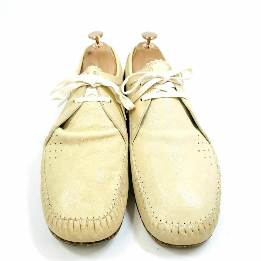 レノマ　ドレスシューズ　ステッチ　モカシン　フォーマル　クリーム系 メンズの靴/シューズ(ドレス/ビジネス)の商品写真